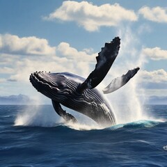 dolphin in the sky generated Ai