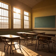 classroom in school generated Ai