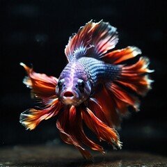 fish in aquarium generated Ai