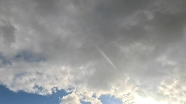 Dark dense clouds whose overcast