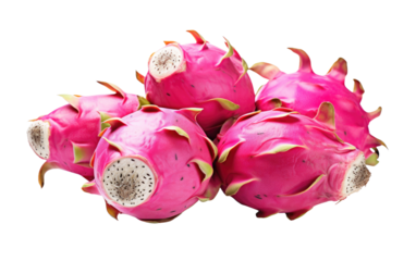 Kashmiri Dragon Fruit On Transparent Background