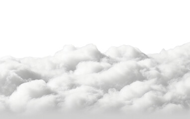 Wispy Altocumulus Clouds Soft Shadows in Isolation Isolated on Transparent Background PNG. - obrazy, fototapety, plakaty