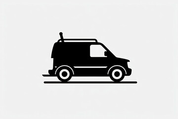 Design icon speed vehicle van automobile truck background symbol transportation car auto travel sign