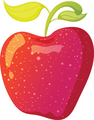 red apple vector illustrations