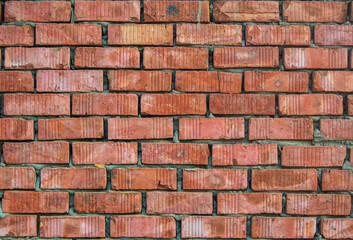 red brick wall