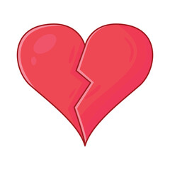 broken heart illustration