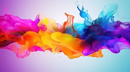 Vibrant Technicolor Splash  Technicolor splash in vibrant gradient