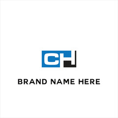 Obraz premium CH logo. C H design. White CH letter. CH, C H letter logo design. Initial letter CH linked circle uppercase monogram logo. C H letter logo vector design. 
