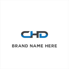 CHD logo. C H D design. White CHD letter. CHD, C H D letter logo design. Initial letter CHD linked circle uppercase monogram logo. C H D letter logo vector design.	
