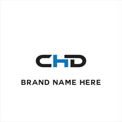 CHD logo. C H D design. White CHD letter. CHD, C H D letter logo design. Initial letter CHD linked circle uppercase monogram logo. C H D letter logo vector design.	
