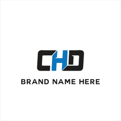 CHD logo. C H D design. White CHD letter. CHD, C H D letter logo design. Initial letter CHD linked circle uppercase monogram logo. C H D letter logo vector design.	
