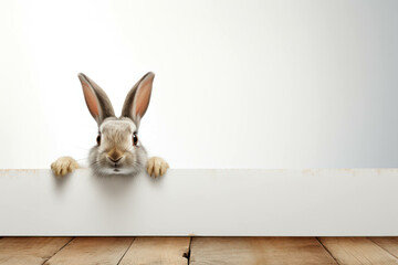 Mammal furry background white easter hare animal rabbit bunny background young cute isolated - obrazy, fototapety, plakaty