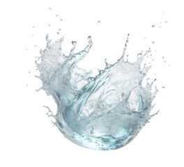 Water on a transparent background