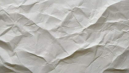 wrinkled paper background, a white blank crumpled paper texture, a surface that beckons with the soft whispers of its own history. textured backdrop graciously awaits the narrative grace of your chose