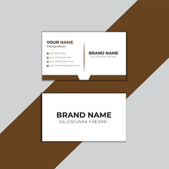 Double-sided creative business card template. horizontal simple clean template vector design, horizontal simple clean template vector design.