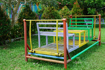 Playgrounds in public parks, outdoor recreation