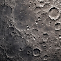 Realistic texture of the Moon's surface (Generative AI)