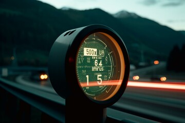 Swiss motorway toll sticker 2010. Generative AI - obrazy, fototapety, plakaty
