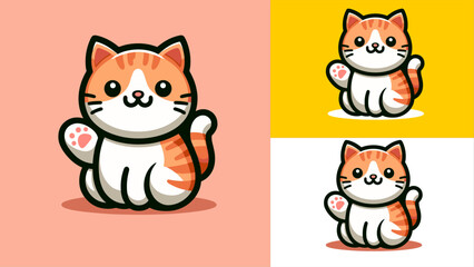 cute cartoon cat illustration
