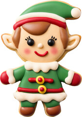 Christmas elf isolated on transparent background. PNG