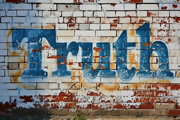 The word truth leaps out from a white brick canvas, painted in bold and vibrant hues.