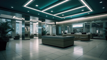 Bank interior modern