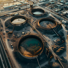 oil drilling saudi arabia desert 
