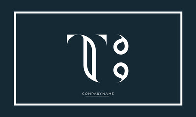 Alphabet letters icon logo TC or CT