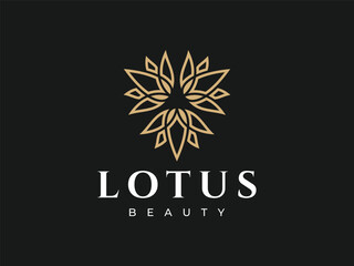 abstract lotus logo vector icon illustration, logo template