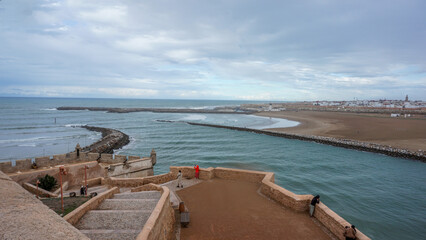 01_Observation platform of the Bou Regreg estuary in the Atlantic Ocean, Rabat, Morocco .