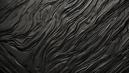 Captivating Black Wood Waves Texture