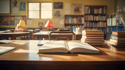 library with books