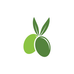 Olive logo vector template symbol element nature