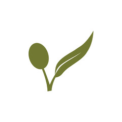 Olive logo vector template symbol element nature