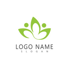 Lotus logos vector template symbol element nature