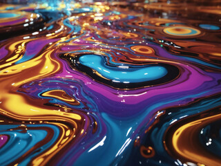 liquid paint melting colors abstract colorful fluid art background