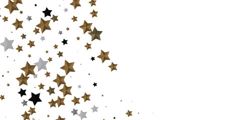 Golden Stardust Cascades in Mesmerizing 3D Rain Illustration