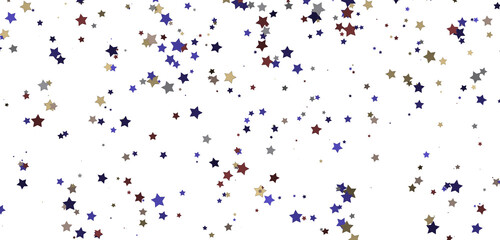 XMAS Stars - Holiday golden decoration, glitter frame isolated -