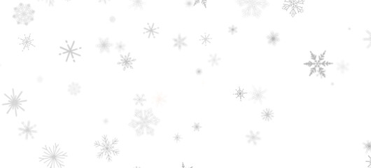 Magical Snowfall: Brilliant 3D Illustration Showcasing Descending Christmas Snowflakes