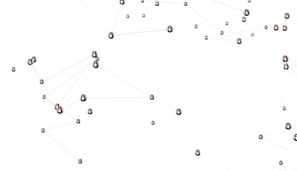 Concept of Network, internet communication. 3d illustration