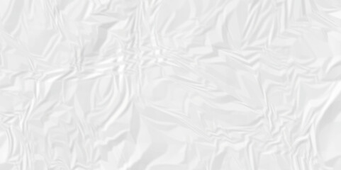 Abstract White wave paper crumpled texture. white fabric textured crumpled white paper background. panorama white paper texture background, crumpled pattern texture background.