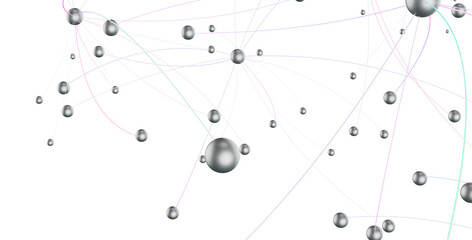 abstract futuristic network on background illustration