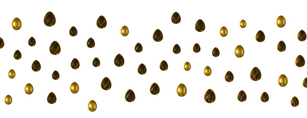  Eggs. 3D. Golden Egg