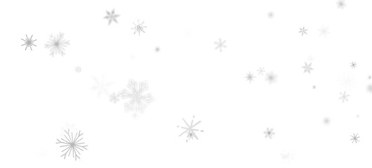 Magical Snowfall: Brilliant 3D Illustration Showcasing Descending Christmas Snowflakes