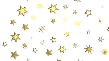 Celestial Christmas Symphony: Enthralling 3D Illustration of Falling Holiday Starbursts