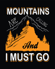 Hiking outdoor T-shirt Design, Hiking tee