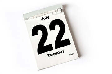  22. July 2025