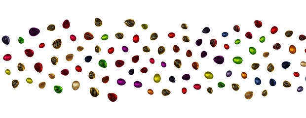 Vintage colorful easter eggs