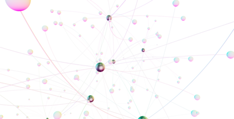 Abstract 3d render, network concept, background