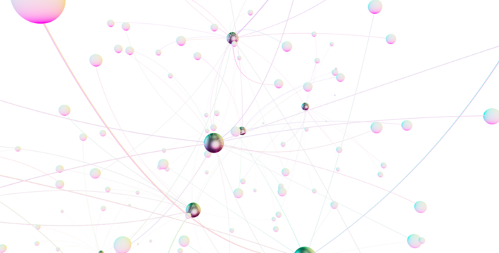 Abstract 3d render, network concept, background